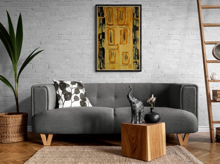 Comfy_living_room_with_tropical_plant_and_ladder