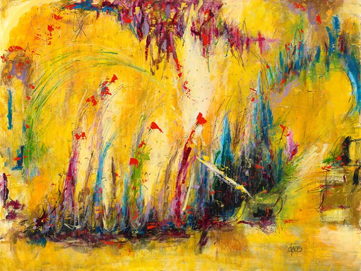 Emergence vie nouvelle gebsart art abstrait