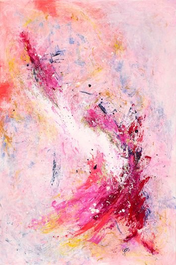 Et si tu étais libre art abstrait Gebs Artiste peintre
