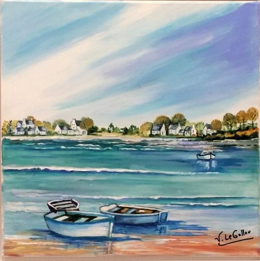 les Barques 40x40cm