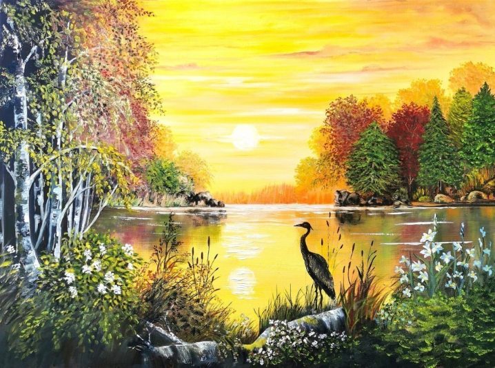 belle soirée au bord de la rivière