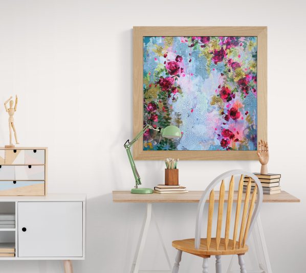 fleurs abstraction peinture amylee