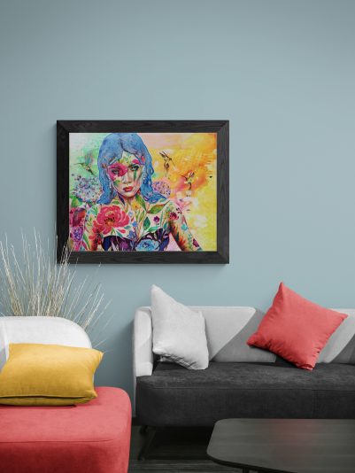 portrait pop couleurs amylee