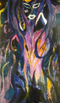 The Woman for Herself Chosen to show La Femme Pour Elle Meme 20 x 40 (3) WIP and detail