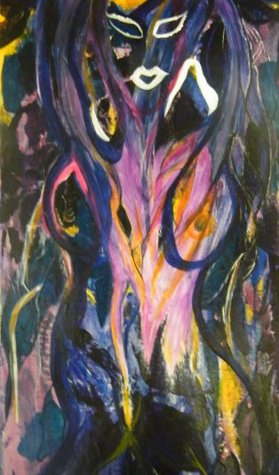 The Woman for Herself Chosen to show La Femme Pour Elle Meme 20 x 40 (3) WIP and detail