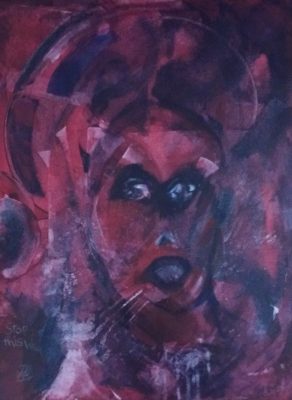 STOP THIS WAR 16 w x 18 h. Chosen to show