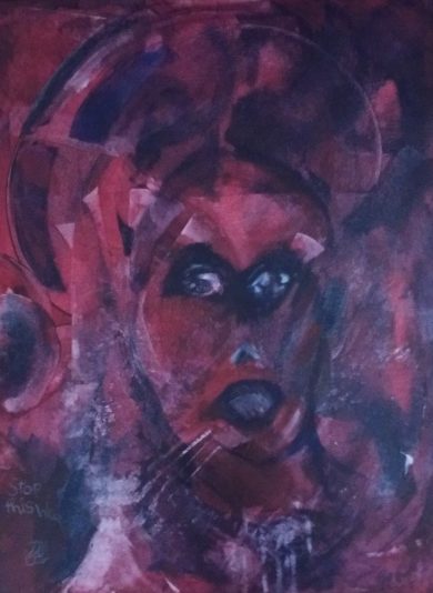 STOP THIS WAR 16 w x 18 h. Chosen to show