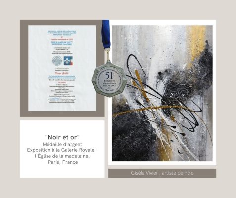 Noir et or Médaille d'argent