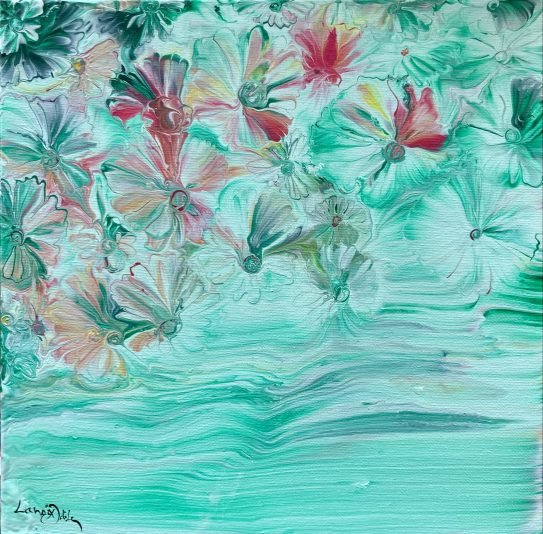 Acrylique sur toile 30x30cm , Odile L 2021
