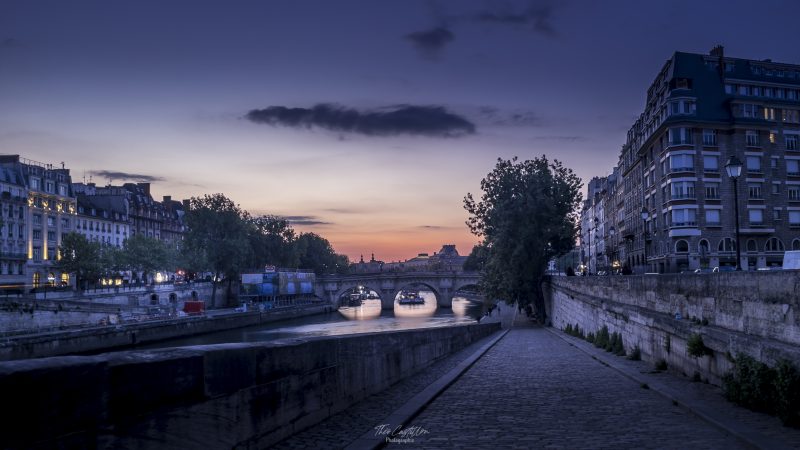Fin d'une heure dorée sur la Seine