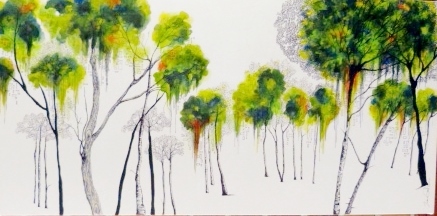 Forêt enchanée 10 x 30