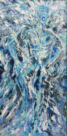 Astral Travel Collection Return into the body 20x40 acryl