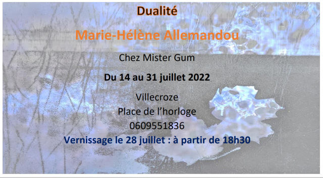 invitation exposition villecroze 2022