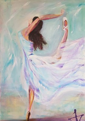 2020 la danseuse en bleu 70x100x2