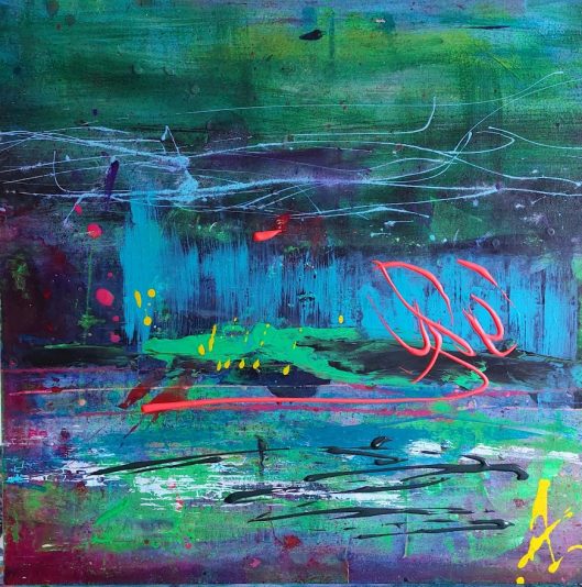 2022 abstrait eau n3 50x50