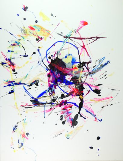 2Constellation calligraphique d'un portrait artifique_Pastels secs_pigments_gomme-laque_sur papier hahnemuhle_450gm2_65x50 cm_2022_Rachel Bélanger_juno_mxx3