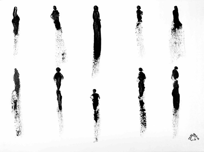 Défilé en noir