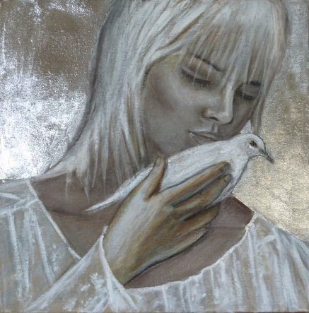 Andrea the messenger 2 40 x 40 cm
