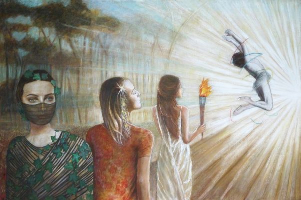 Towards the light 105 x 154 cm -