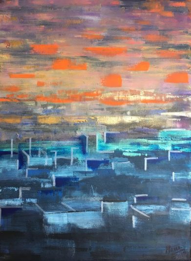 DE LOIN - 40 x 30 - chez Régine
