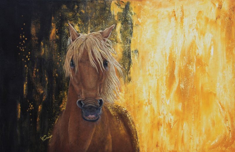 Poussière d'étoile Ginette Berthiaume 24 x 36po a