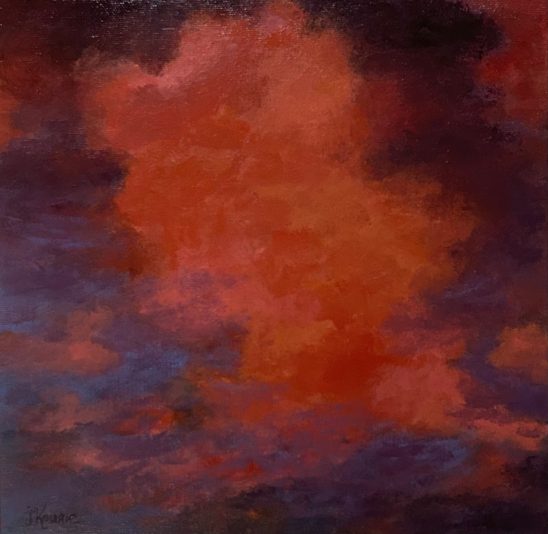 Johanne Kourie Acrylique Captivant-Captivating 10x10 2023 acrylique