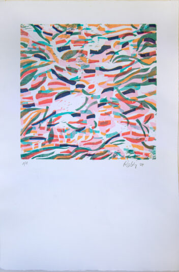 SarahRobin-Danse des Sens-57X38cm-xylogravure-800euros