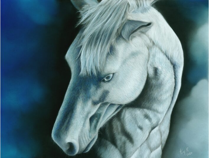 Cheval bleu