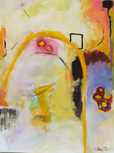 Annybisson-Folie passagère-36x48po-acrylique pastelsec-1200$