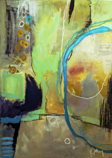 Annybisson-Recherché-36x48po-acrylique pastelsec-1200$