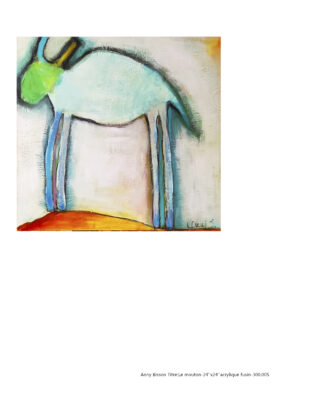 Anny Bisson-Le mouton-24''x24''acrylique fusin-
