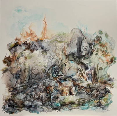 Nicole Fouquette-Les empreintes de la nature 2-36po x 36po-1800$