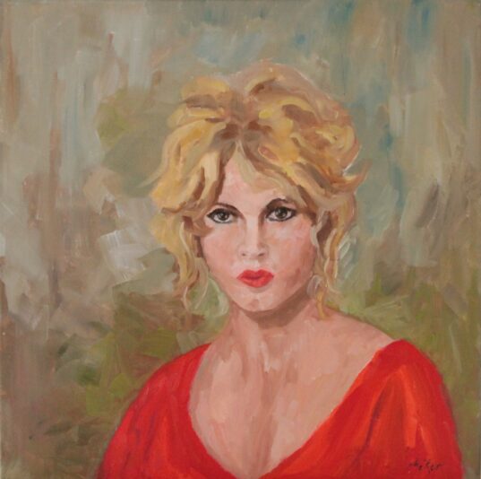 Initiales B.B., huile sur toile, 50x50cm, diptyque 1, 350€