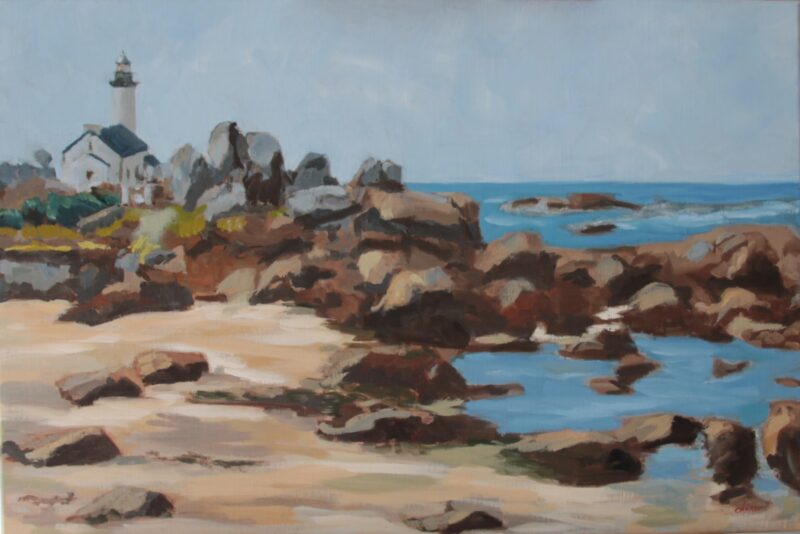 Le Phare de Pontusval, hst,54x81cm, 600€