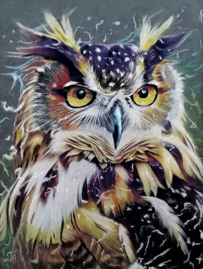 Hypnotique 30X40 Pastel sec