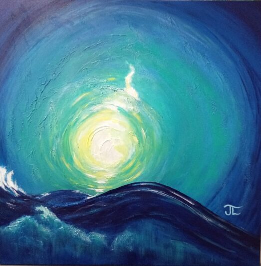 Lumière sur la mer agitee-josee-lapointe