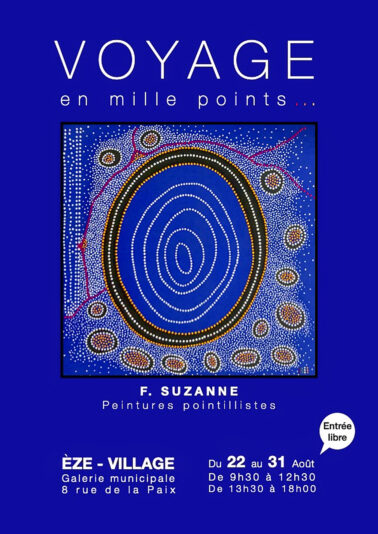 F. SUZANNE Affiche exposition EZE du 22 au 31 août