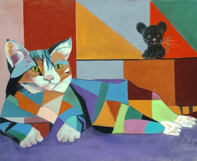 Chat et la souris noire