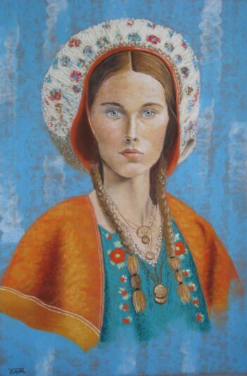 La fille de l'Est - 50x70cm 2024