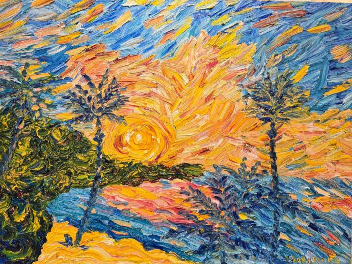 Halyna Vakulenko 2025 'Caressée par le Soleil' 30x40 inch_small